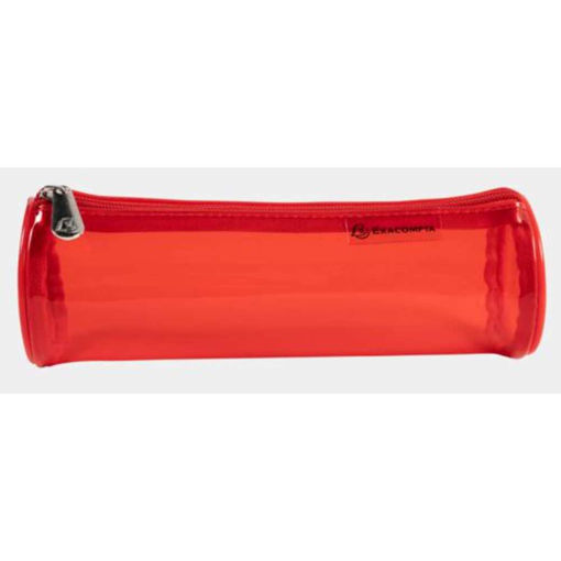 Picture of EXACOMPTA IDERAMA ROUND PENCIL CASE RED
